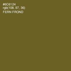 #6C6124 - Fern Frond Color Image
